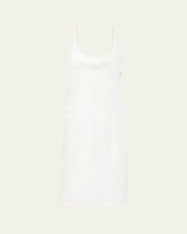 Tie-Back Long Sleeveless Sheath Dress