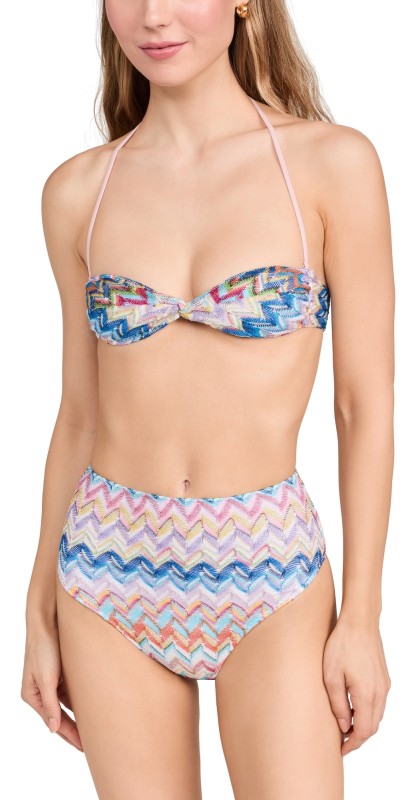 Missoni Bikini Set Multicolor w/ Space-Dyed