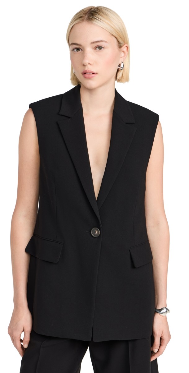 Vince Sleevless Blazer Black