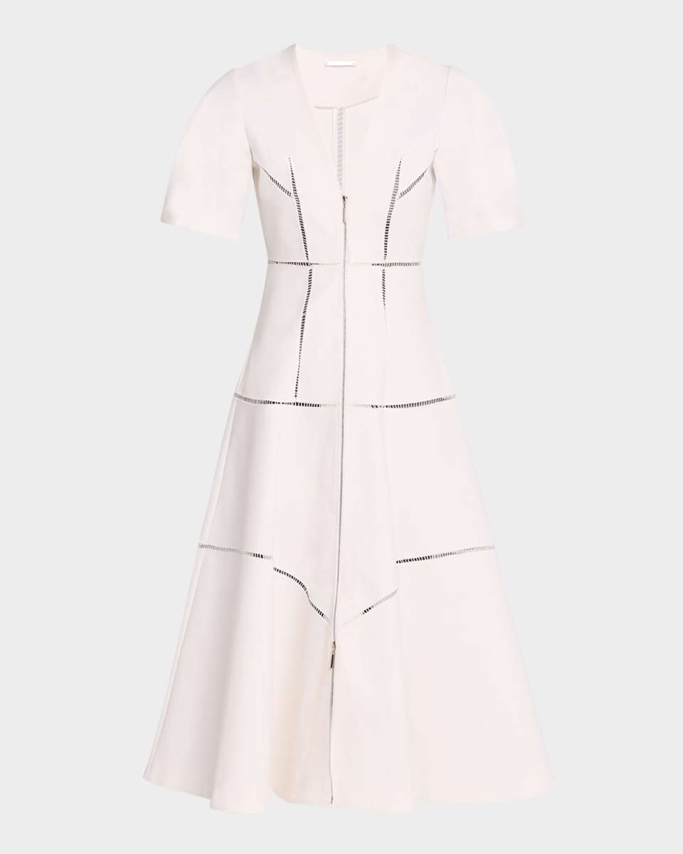 Valry Short-Sleeve Midi Dress