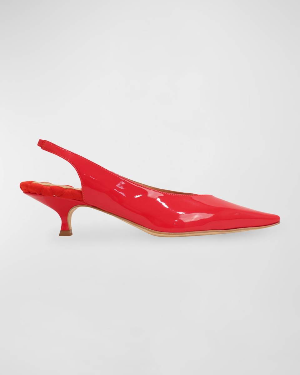 Silvana Vegan Patent Slingback Pumps