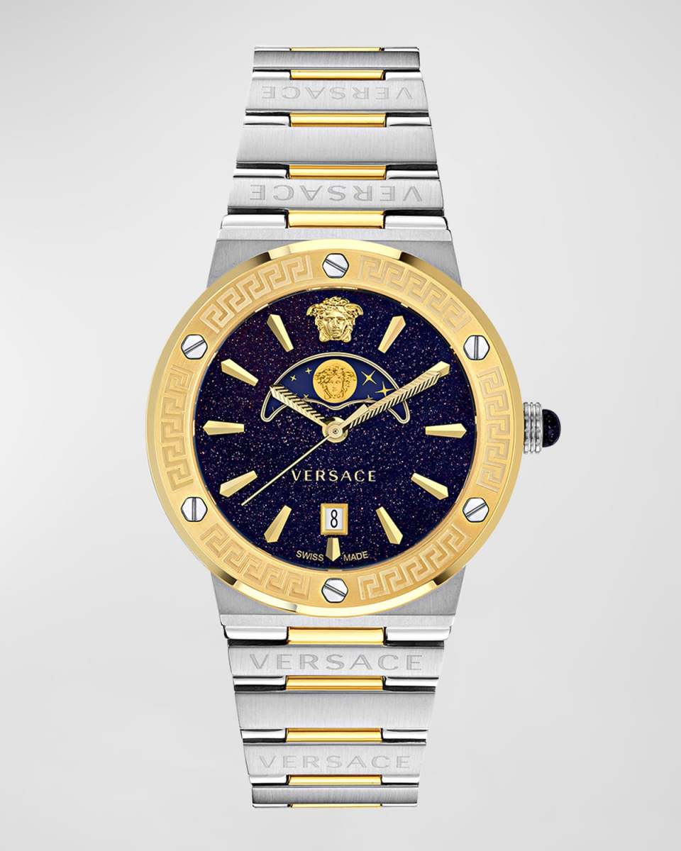 38mm Greca Two-Tone Bracelet Watch
