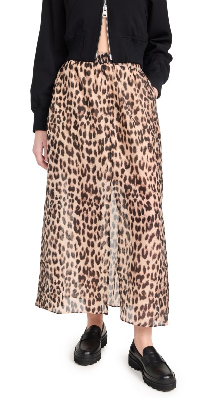 BAUM UND PFERDGARTEN Sadia Skirt Brown Baum Leopard