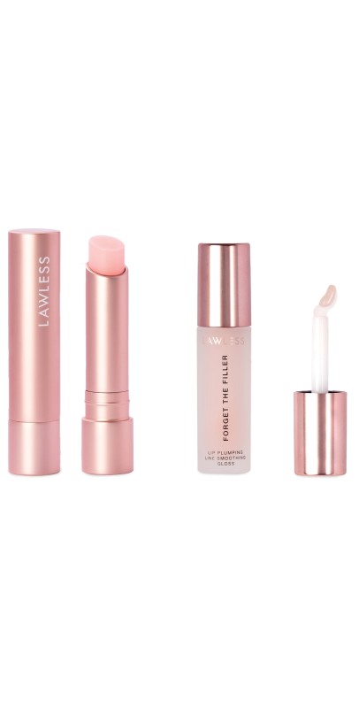LAWLESS Plump + Pout Duo Rosy Outlook/Pink Marshmallow