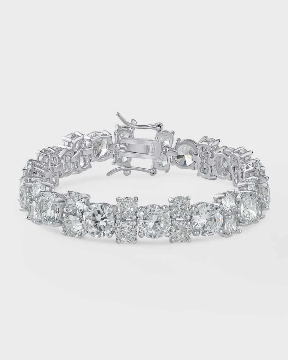 Multi-Size Round Cubic Zirconia Tennis Bracelet