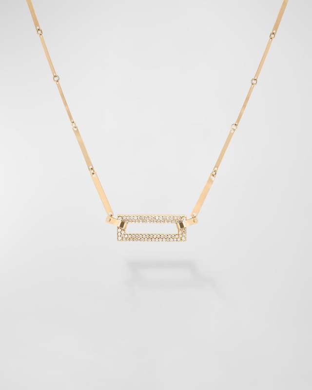 Flawless Open Tag Pendant On Laser Rectangle Chain