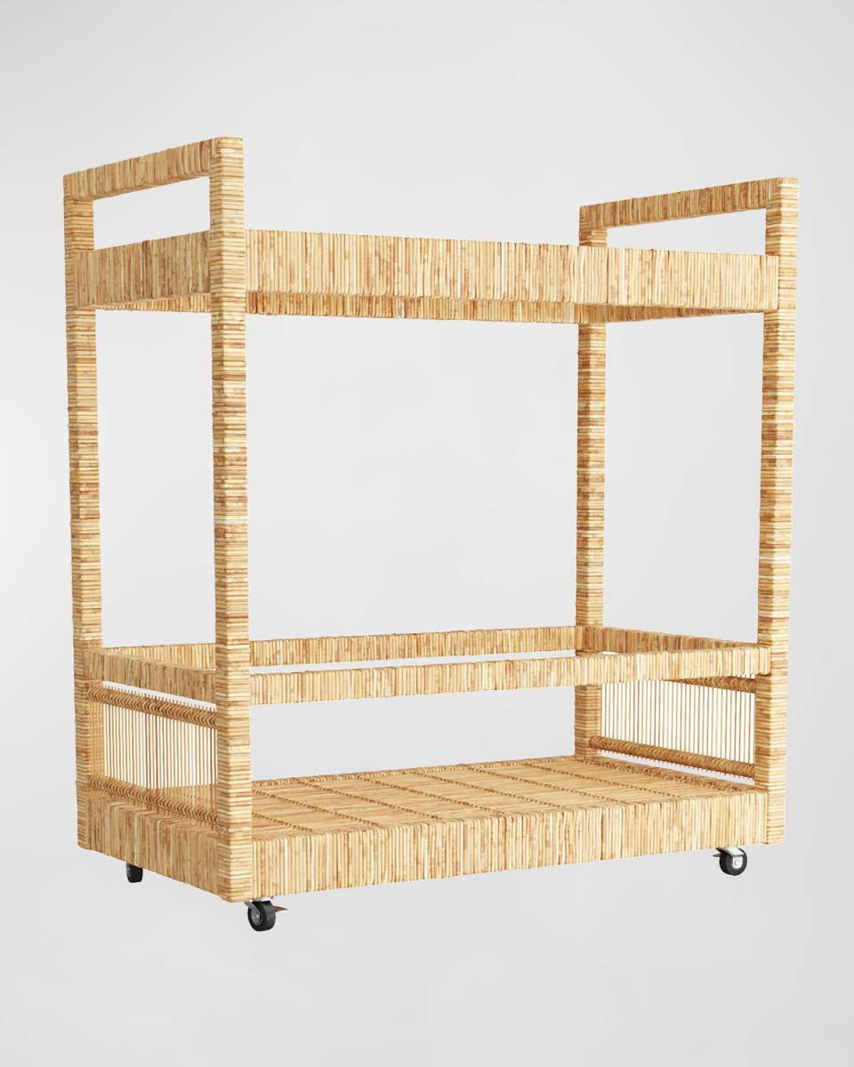 Prosper Rattan Bar Cart