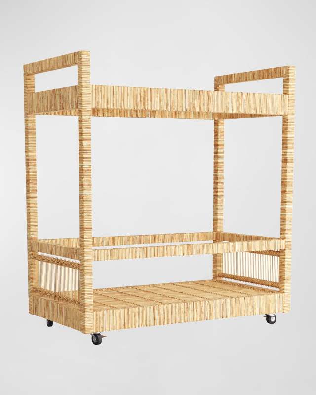 Prosper Rattan Bar Cart