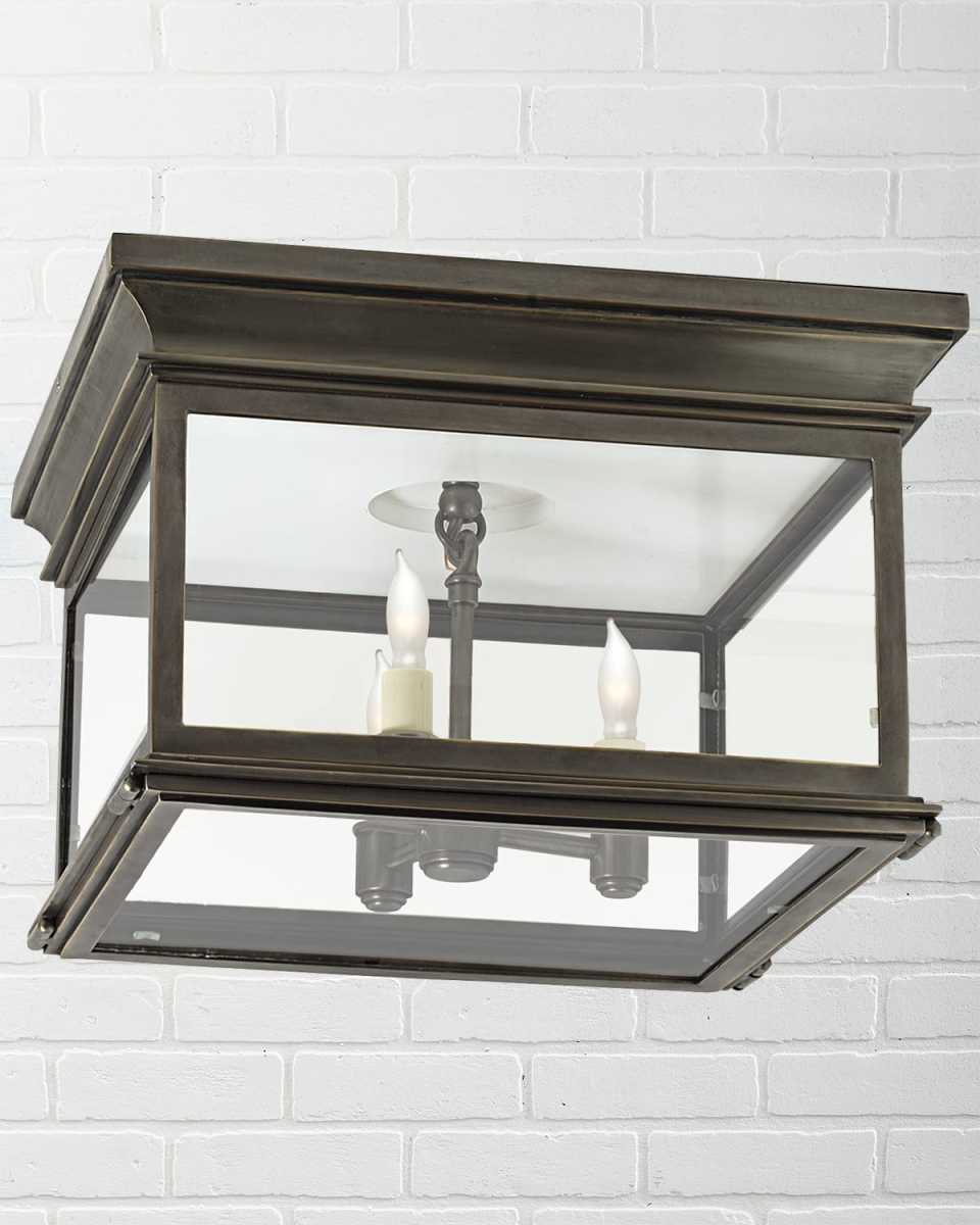 Club Large Square Flush Mount By Chapman & Myers