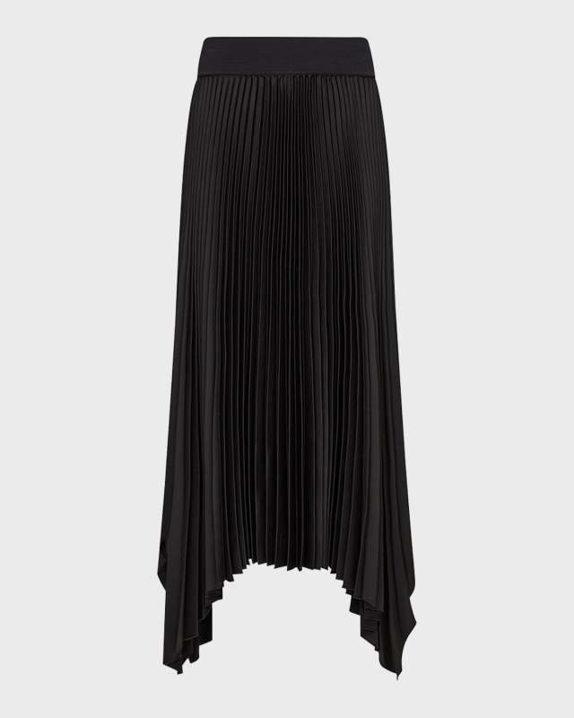 Ade Pleated Handkerchief Midi Skirt