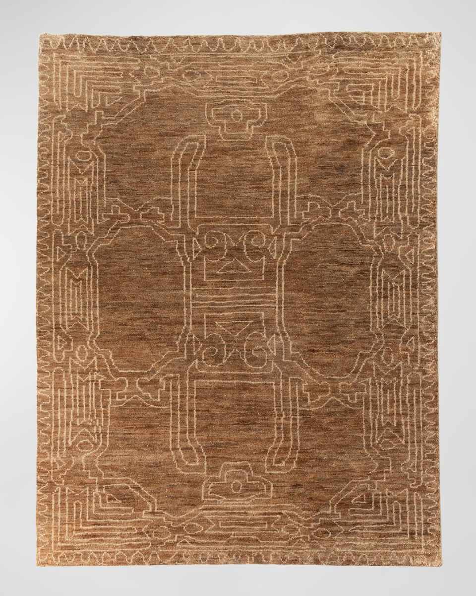 Tozi Hand-Knotted Jute Rug, 5' x 8'