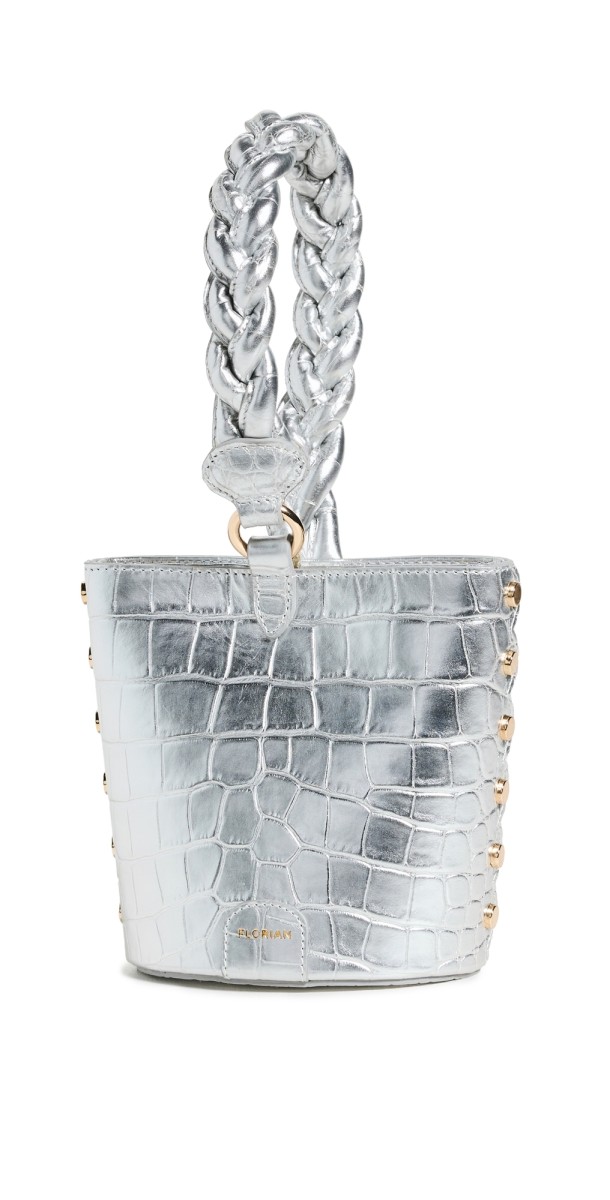 Florian London Ava Wristlet Bag Silver