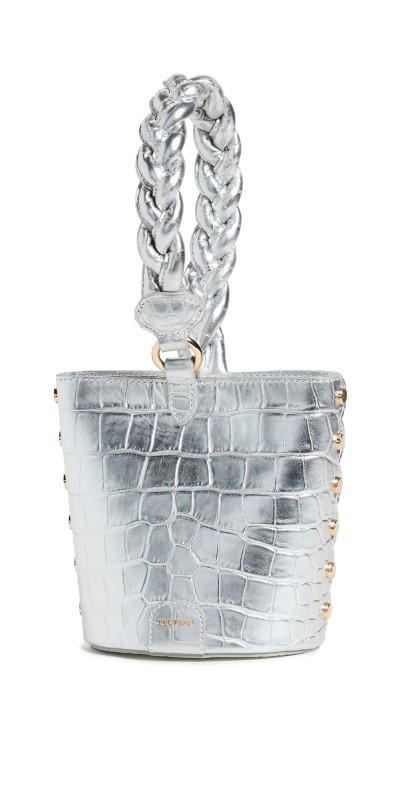Florian London Ava Wristlet Bag Silver
