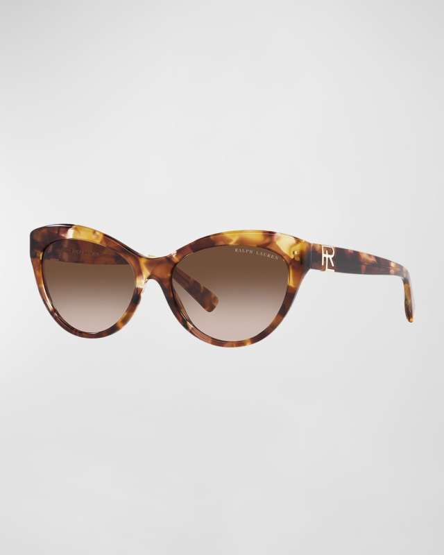 RL Monogram Gradient Acetate Cat-Eye Sunglasses