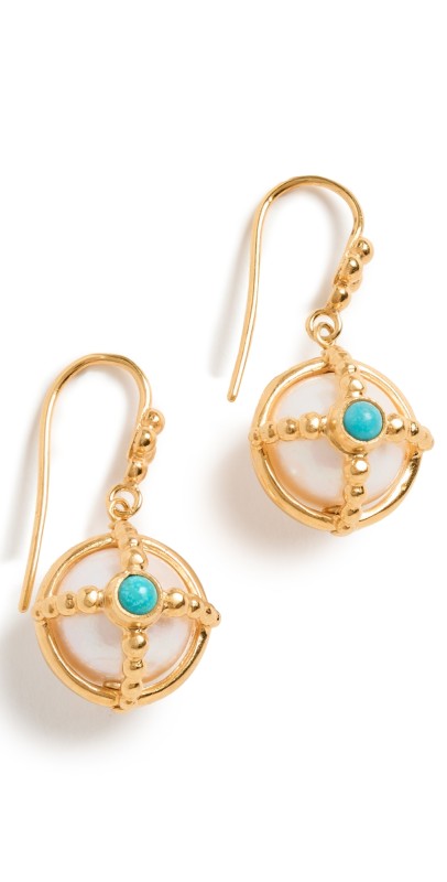 Chan Luu Charlotte Earrings White Pearl Mix