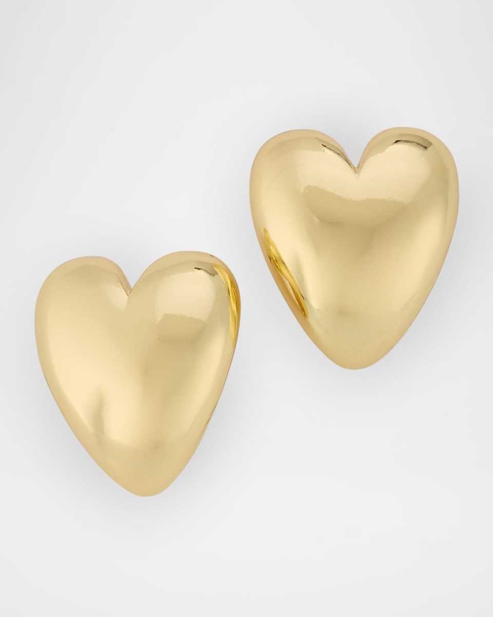 Heart Huggie Earrings, Large