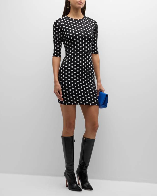 Delora Polka Dot Mini Dress