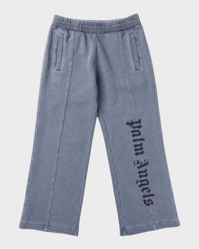 Boy's Logo-Print Faded Sweatpants, Size