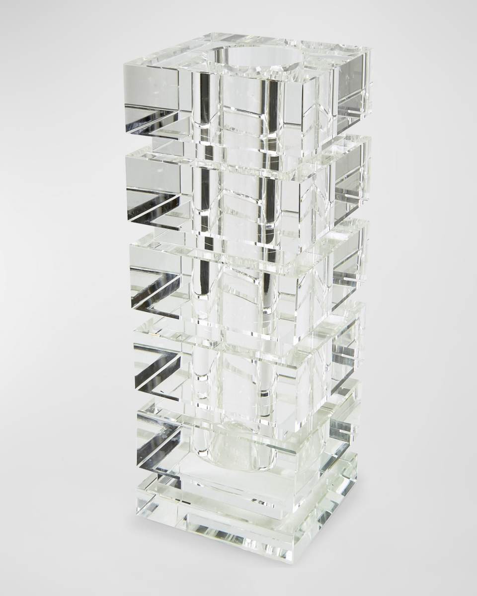 Clear Cut Crystal Illusion Vase