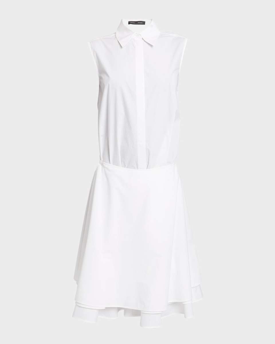 Cindy Drop Waist Washed Poplin Dress