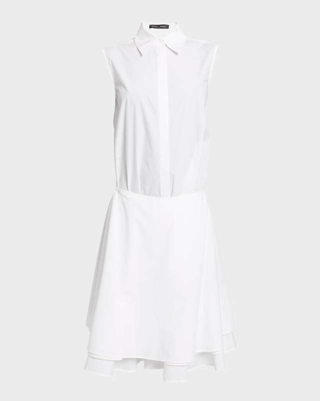 Cindy Drop Waist Washed Poplin Dress