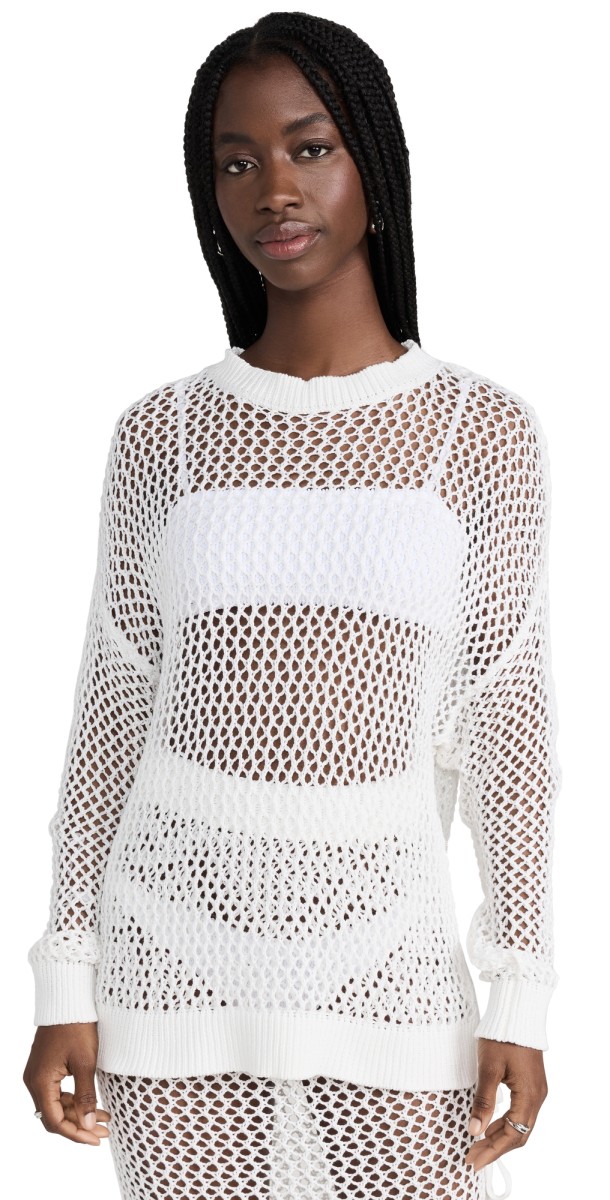 Beach Riot Hilary Sweater White