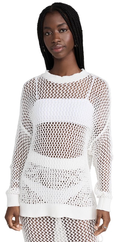 Beach Riot Hilary Sweater White