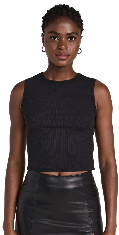 Reformation Ryland Tank Black