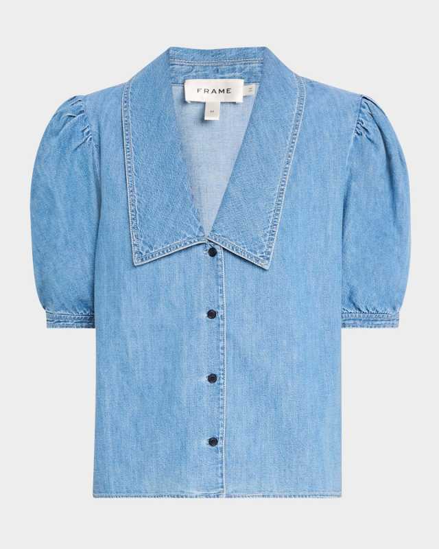 Denim Sailor Blous