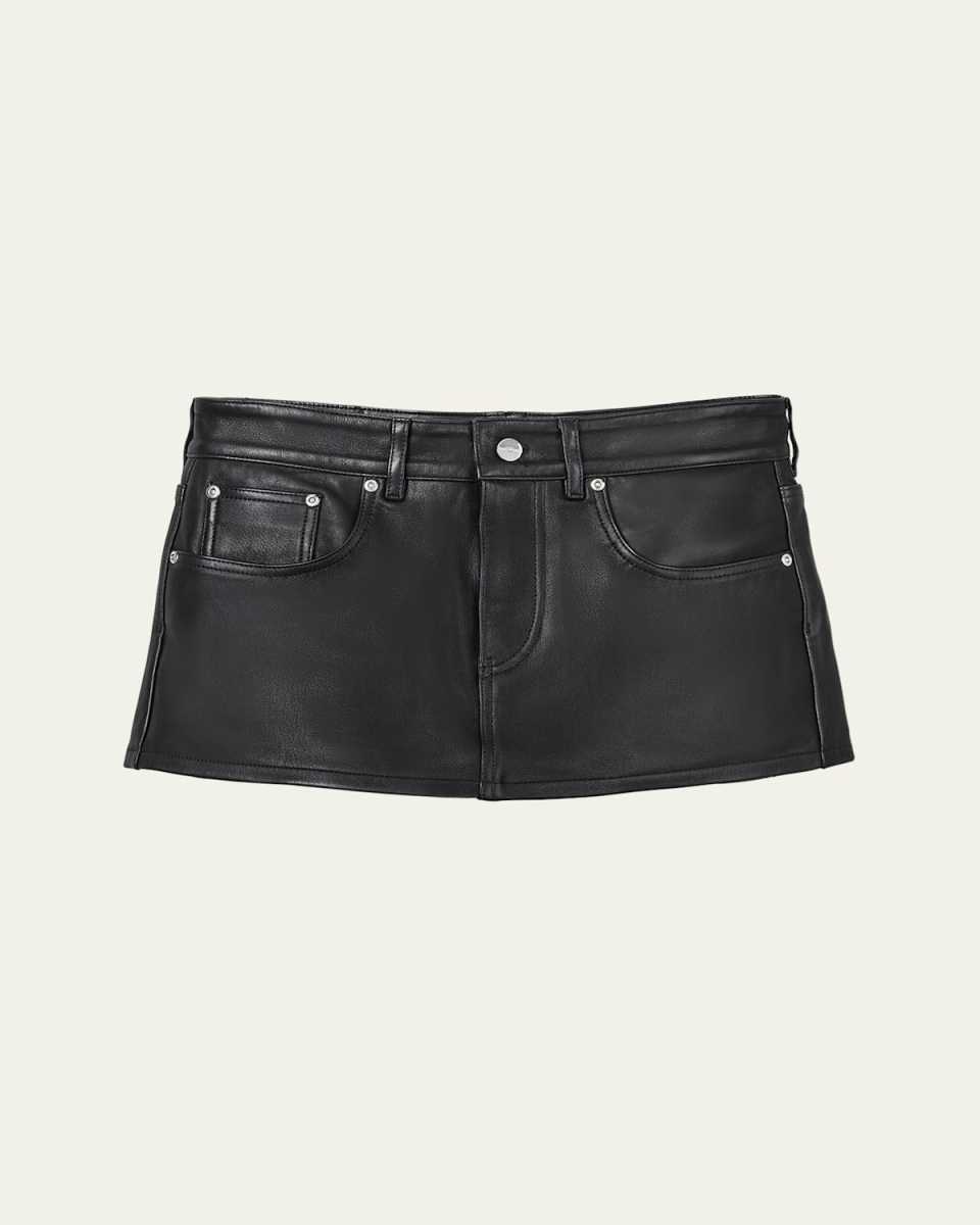Mini Leather Skort