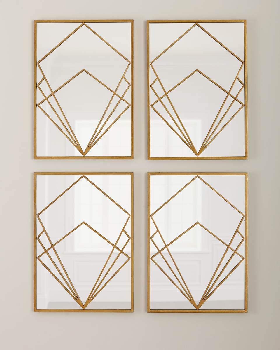 Gold Geo Mirror