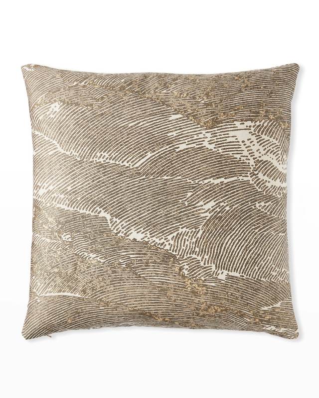 Kellner Metallic Decorative Pillow, 22" x