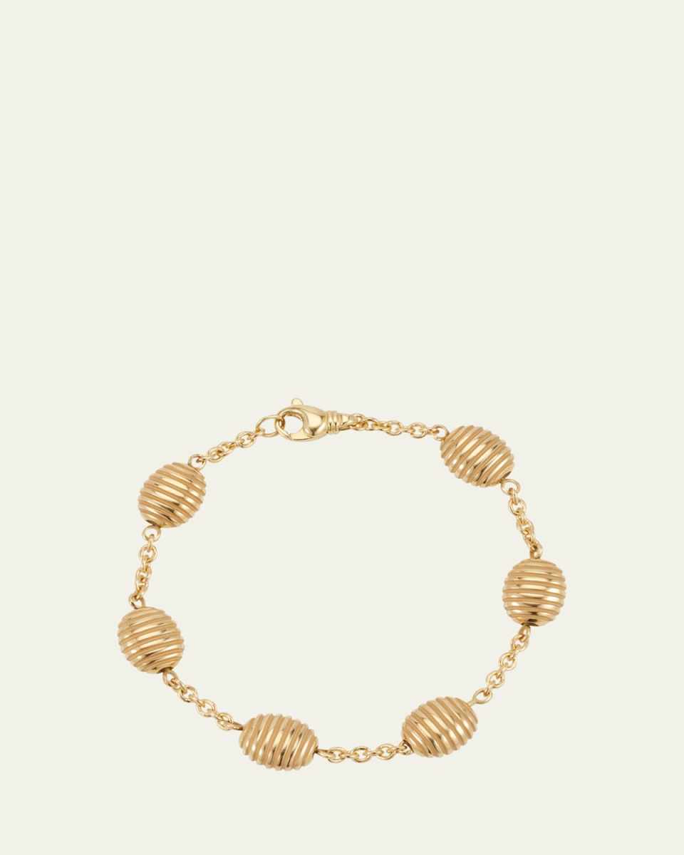 18K Yellow Gold Isla Station Bracelet