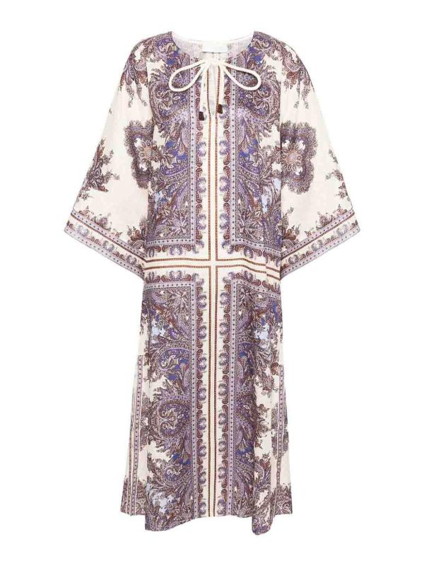 Zimmermann Robe Au Genou - Violet