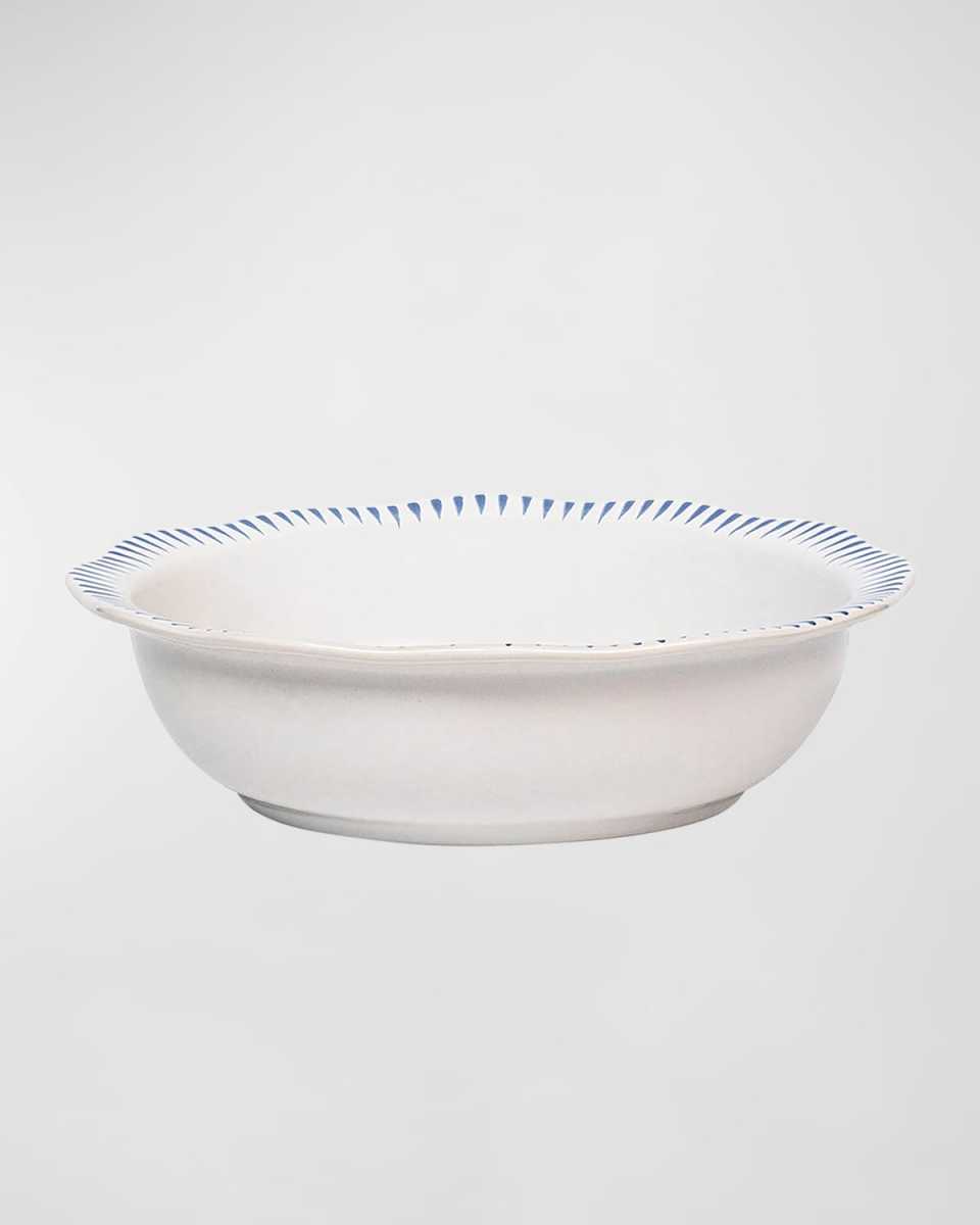 Sitio Stripe Delft Blue Serving Bowl, 12"