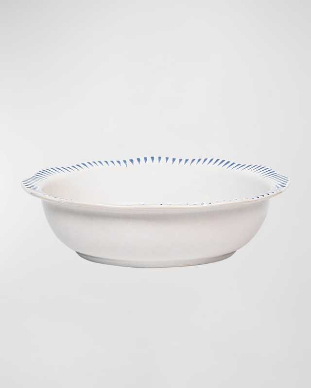 Sitio Stripe Delft Blue Serving Bowl, 12"