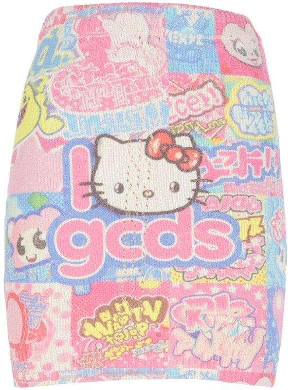 Hello Kitty printed mini skirt