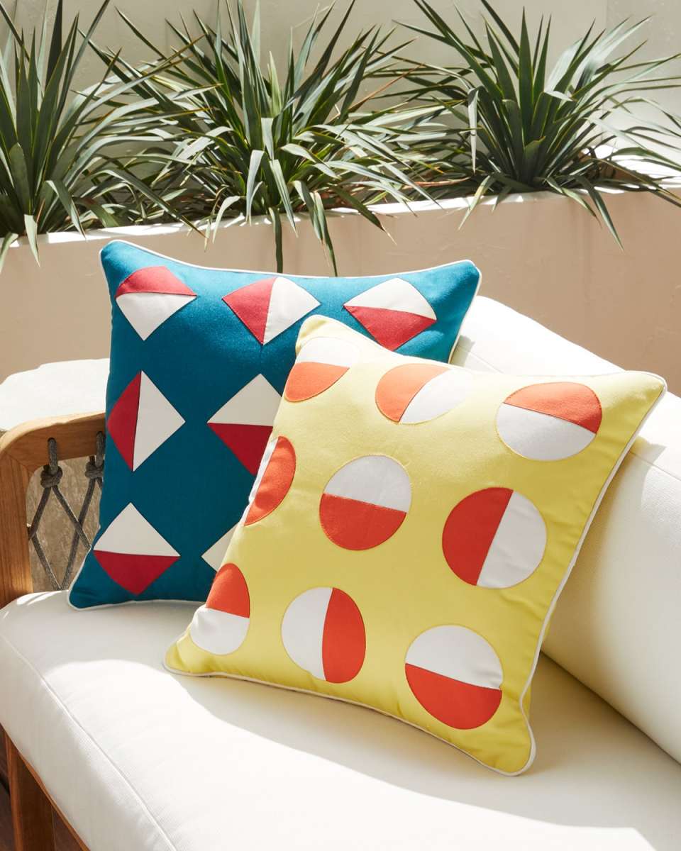 Kaleidoscope Applique Decorative Pillow
