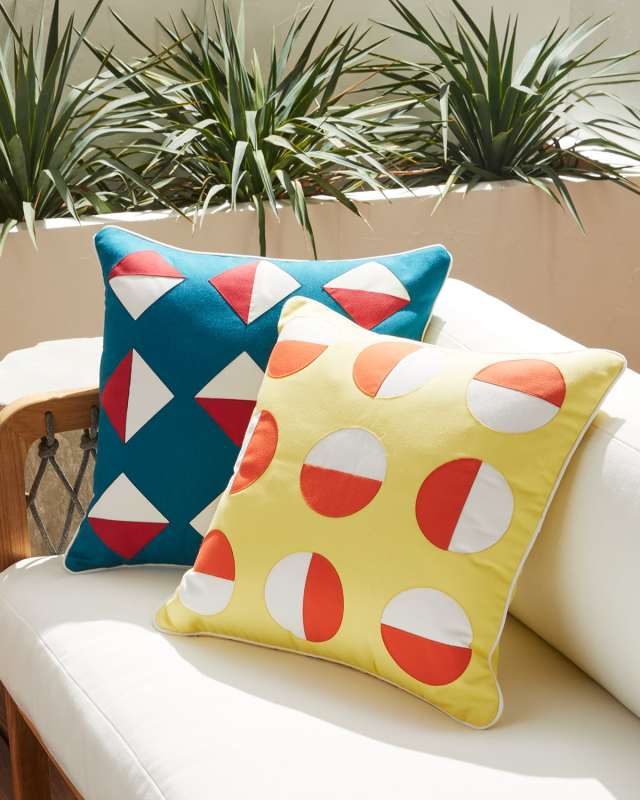 Kaleidoscope Applique Decorative Pillow