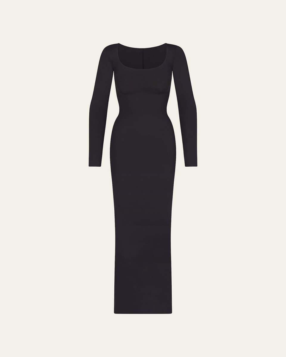 SKIMS Body Shaping Long-Sleeve Maxi Slip Dress
