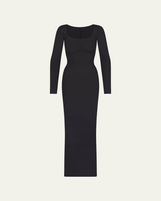 SKIMS Body Shaping Long-Sleeve Maxi Slip Dress