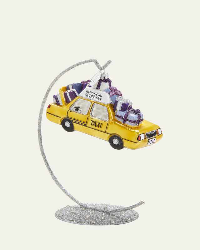 Bergdorf Taxi Christmas Ornament