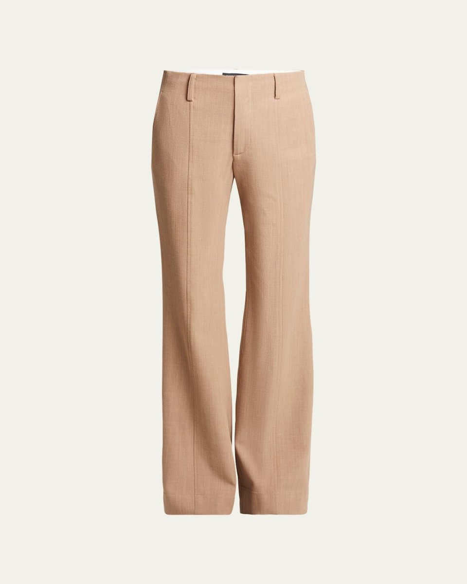 Barbara Straight-Leg Wool Pants