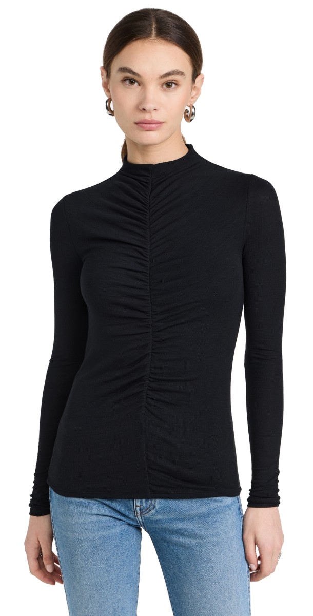 Veronica Beard Jean Theresa Turtleneck White