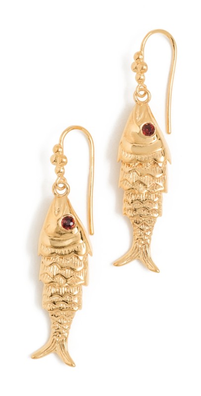 Chan Luu Koi Earrings Garnet