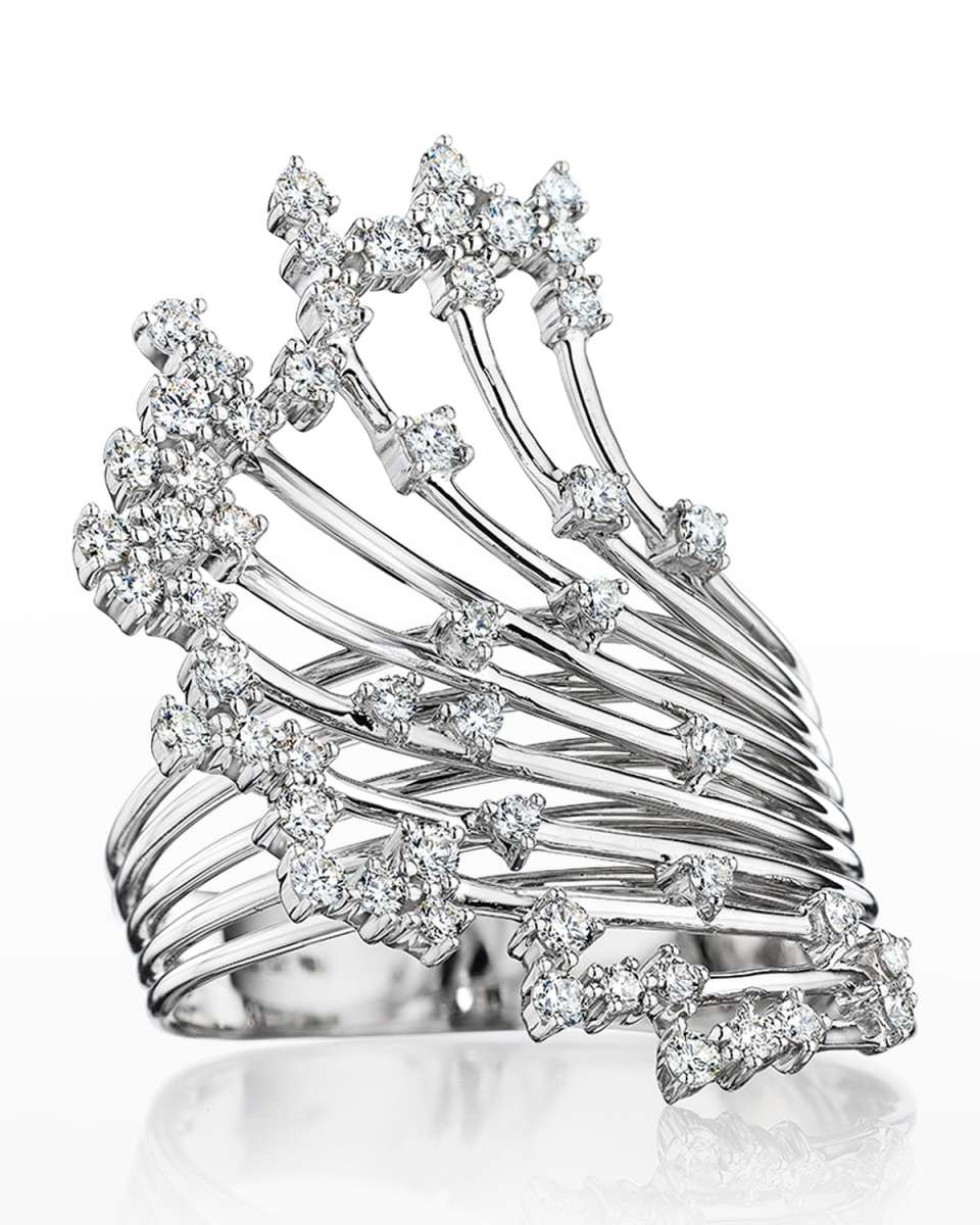 18K Luminus White Gold Ring with VS/GH Diamonds