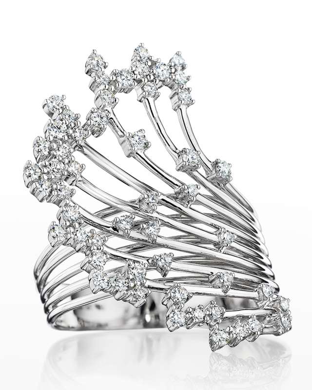 18K Luminus White Gold Ring with VS/GH Diamonds