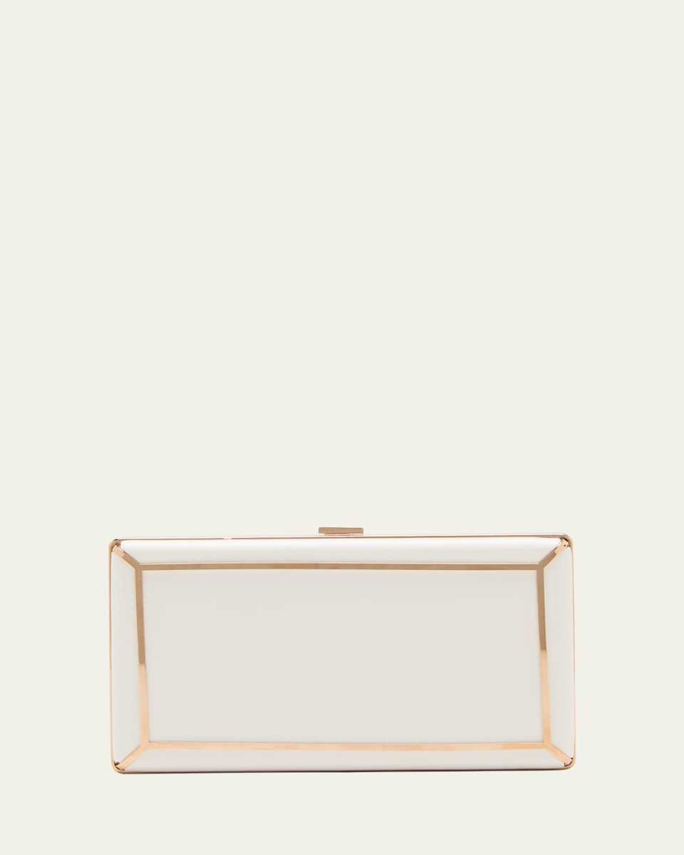 Callas Printed Leather Clutch Bag