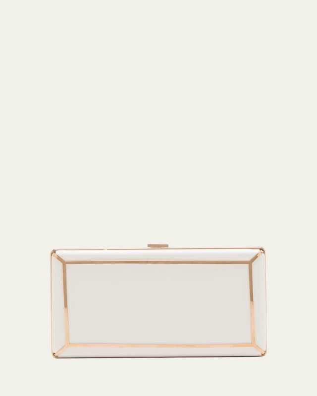 Callas Printed Leather Clutch Bag