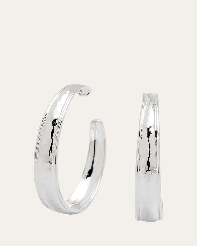 Goddess Hoop Earrings in Sterling Silver